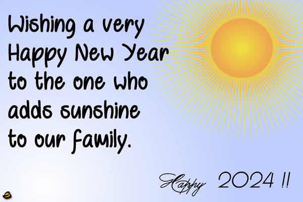 new year greeting card: Be joyful and happy and life will be very generous. 