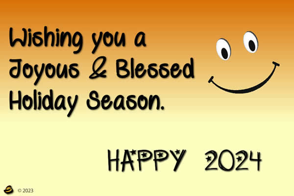 personalized greeting postcard 2024 Happy New Year 2024 to you, whom I love with an unshakable love.